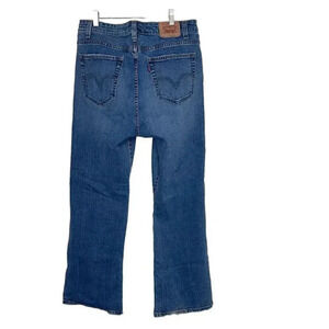 Vintage Levis 515 Boot Cut Womens Jeans Mid Rise Blue Denim Plus‎ Size 18S